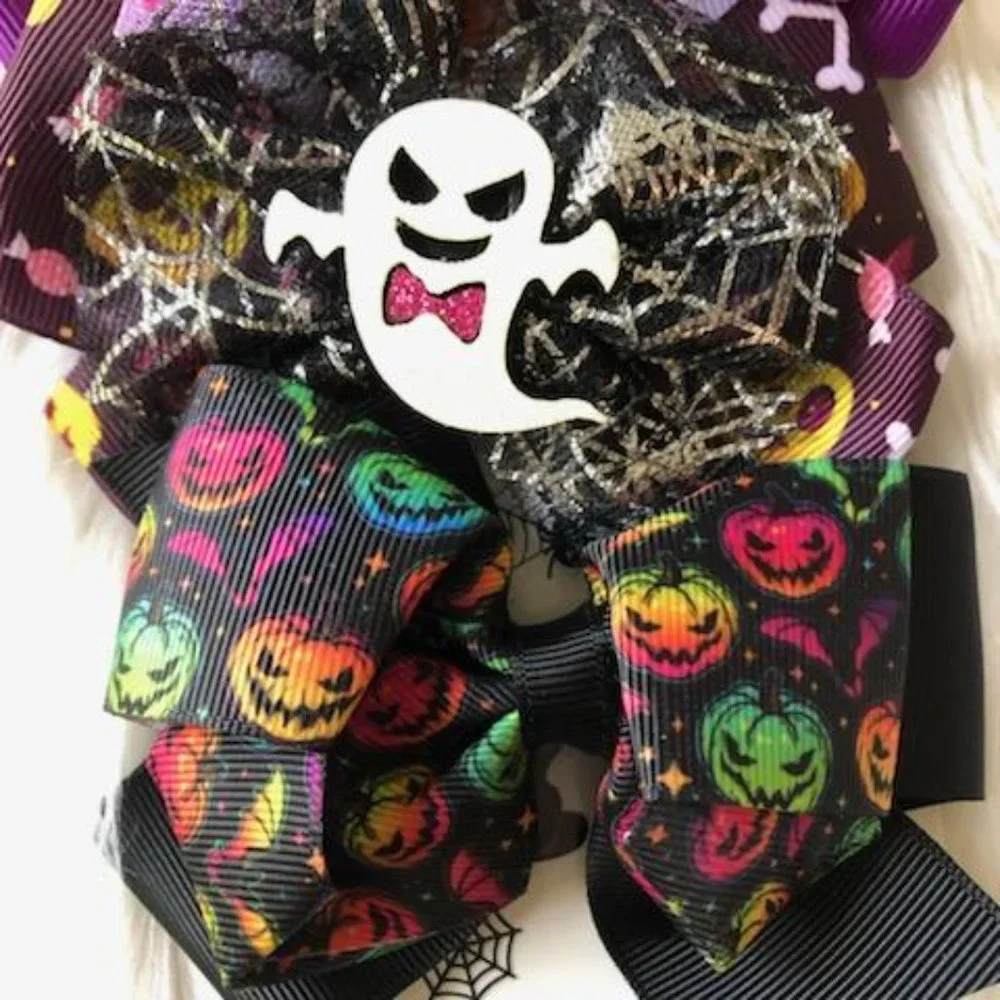 Set of 4 Halloween Hairbows